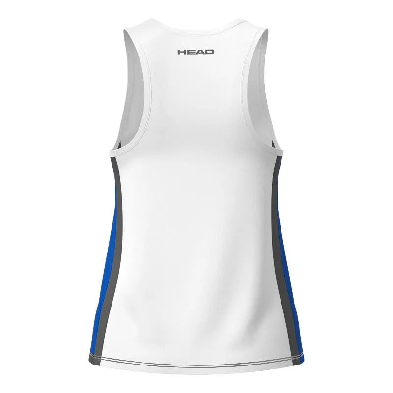 Head T-shirt Club 25 Blanc Bleu Royal - vue 2