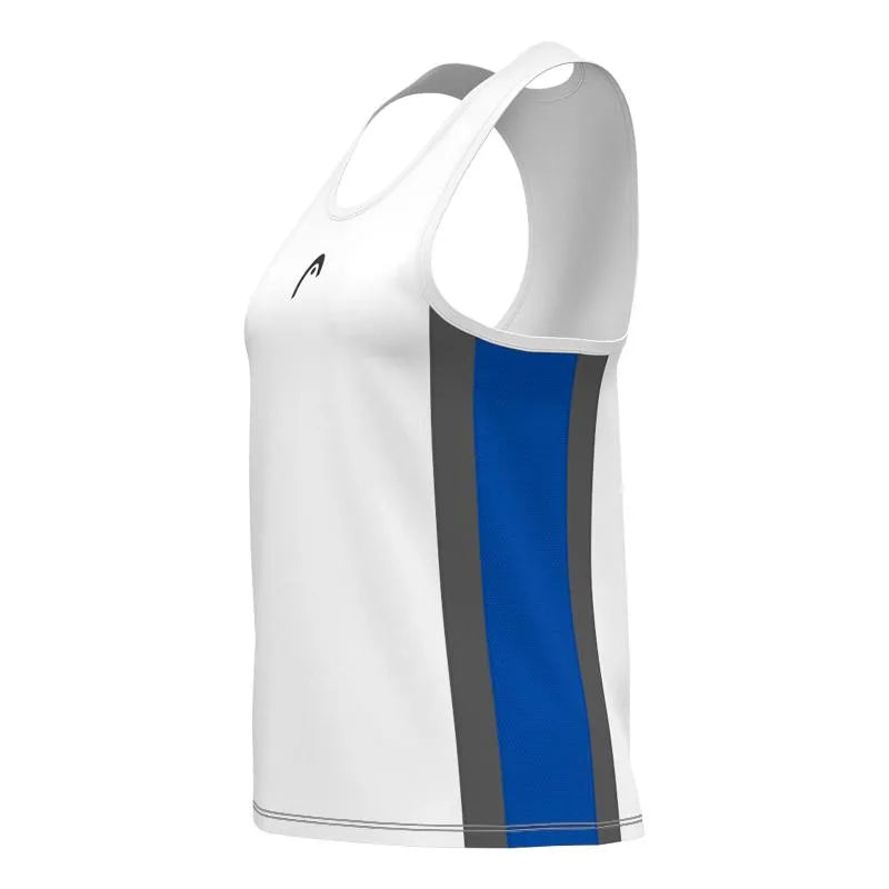 Head T-shirt Club 25 Blanc Bleu Royal - vue 3