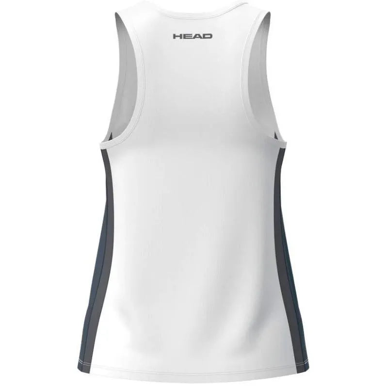 Head T-shirt Club 25 Tech Marine Blanc Femme - vue 2