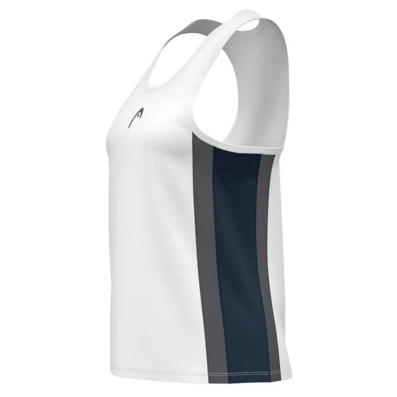 Head T-shirt Club 25 Tech Marine Blanc Femme - vue 3