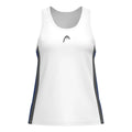 Head T-shirt Club 25 Tech Blanc Bleu Royal Femme