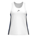 Head T-shirt Club 25 Tech Blanc Bleu Royal Femme