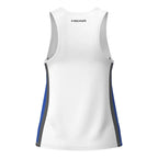 Head T-shirt Club 25 Tech Blanc Bleu Royal Femme - vue 2