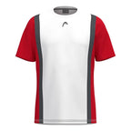 Head T-shirt Club 25 Tech Blanc Rouge