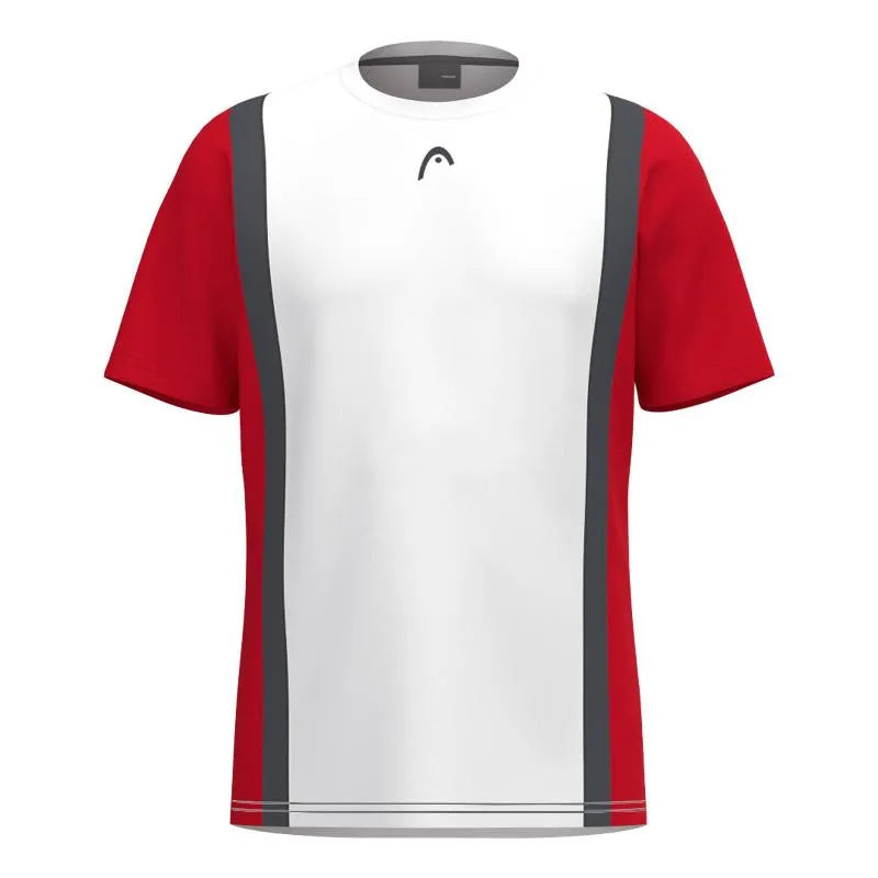 Head T-shirt Club 25 Tech Blanc Rouge