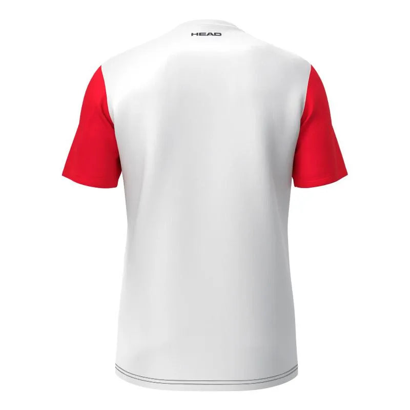 Head T-shirt Club 25 Tech Blanc Rouge - vue 2