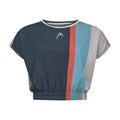 Head T-shirt Crop Top Marine Femme