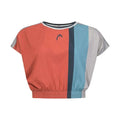 Head T-shirt Crop Top Coral Femme
