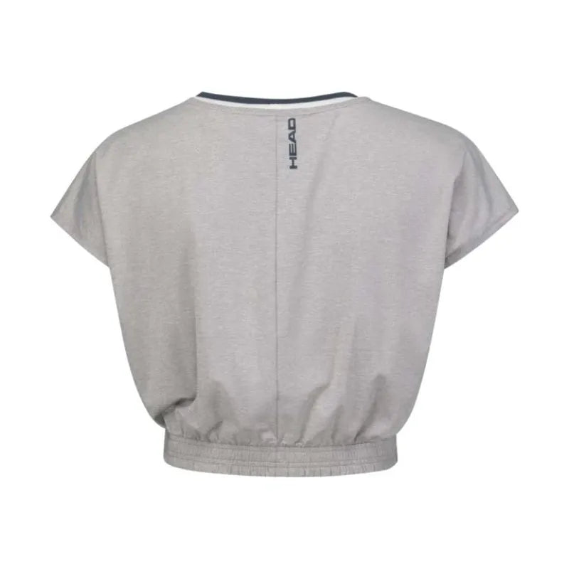 Head T-shirt Crop Top Coral Femme - vue 2