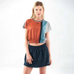 Head T-shirt Crop Top Coral Femme - vue 4