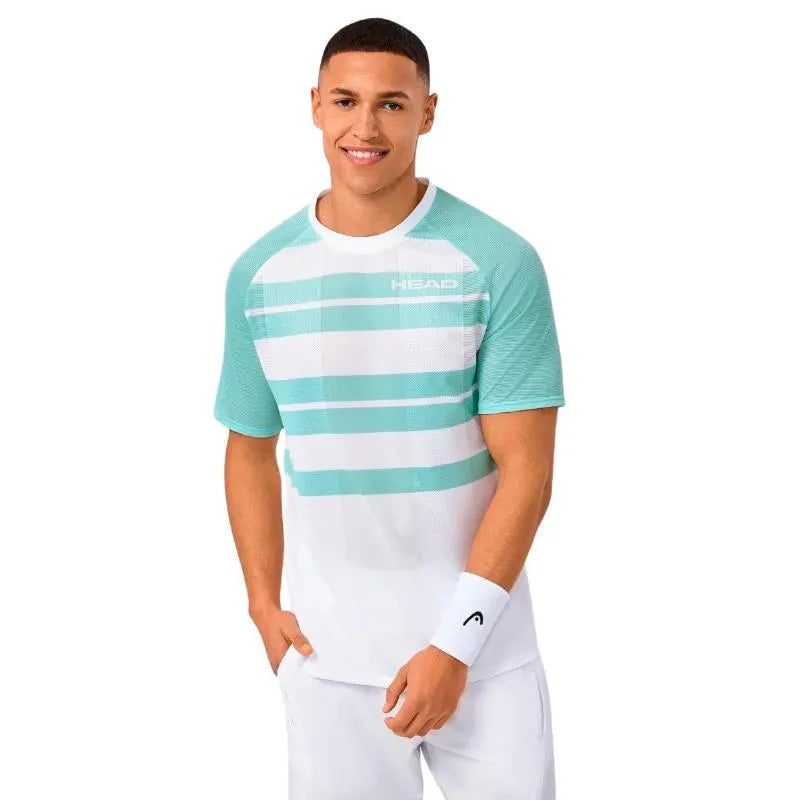 Head T-shirt Performance Aqua Print - vue 3