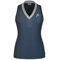 Head T-shirt Performance Marine Argent Femme