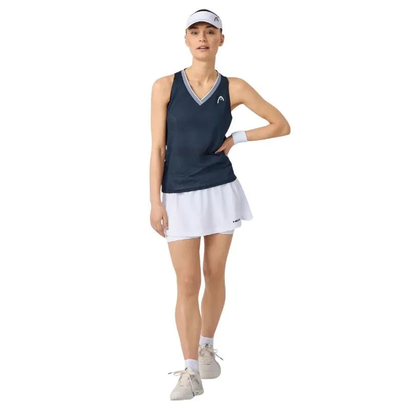 Head T-shirt Performance Marine Argent Femme - vue 7