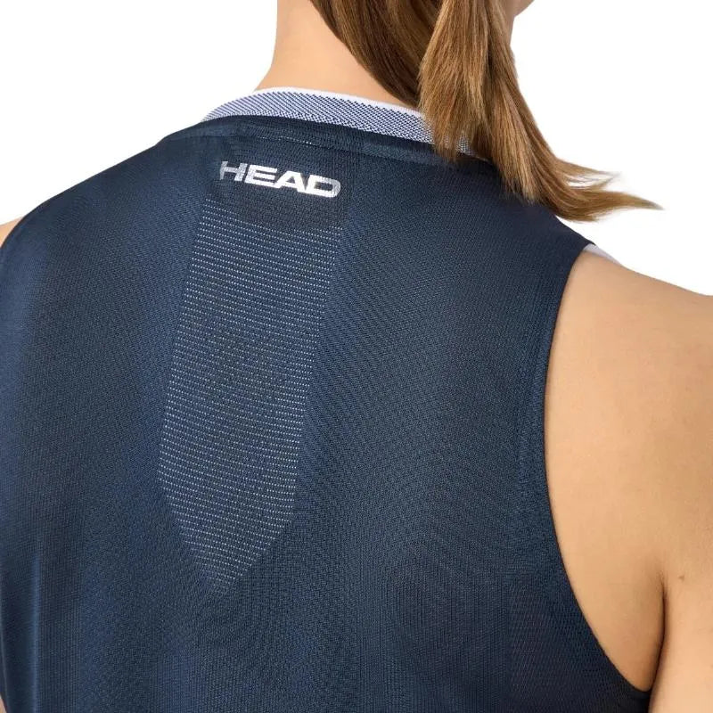 Head T-shirt Performance Marine Argent Femme - vue 8