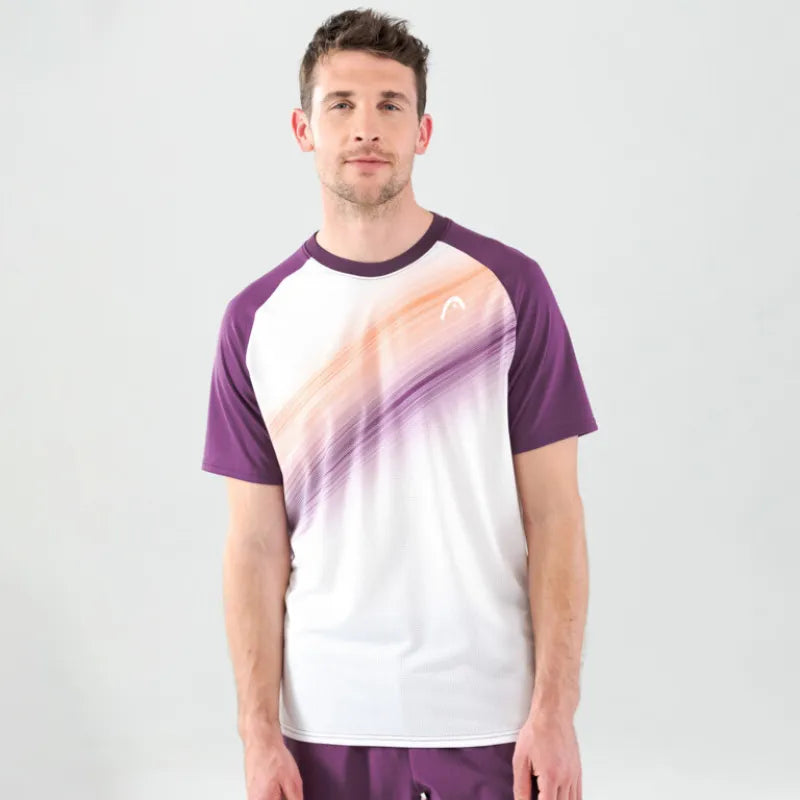 Head T-shirt Performance Lila Print - vue 6