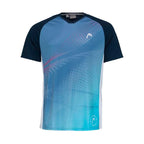 Head T-shirt Play Bleu Foncé Print Padel
