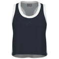 Head T-shirt Play Crop Top Marine Gris Femme