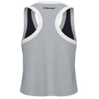 Head T-shirt Play Crop Top Marine Gris Femme - vue 2