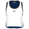 Head T-shirt Play Crop Top Blanc Bleu Royal Femme - vue 5