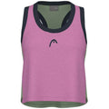 Head T-shirt Play Crop Top Rose Vert Femme