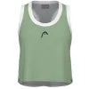 Head T-shirt Play Crop Top Vert Gris Femme - vue 3