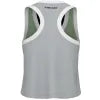 Head T-shirt Play Crop Top Vert Gris Femme - vue 4