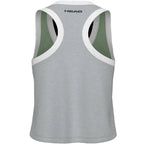 Head T-shirt Play Crop Top Vert Gris Femme - vue 2