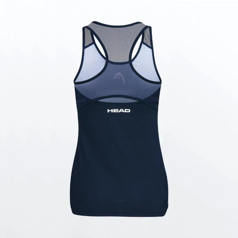 Head T-shirt Play Print Padel Bleu Foncé Femme - vue 2