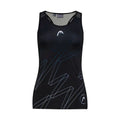 Head T-shirt Play Print Padel Noir Femme