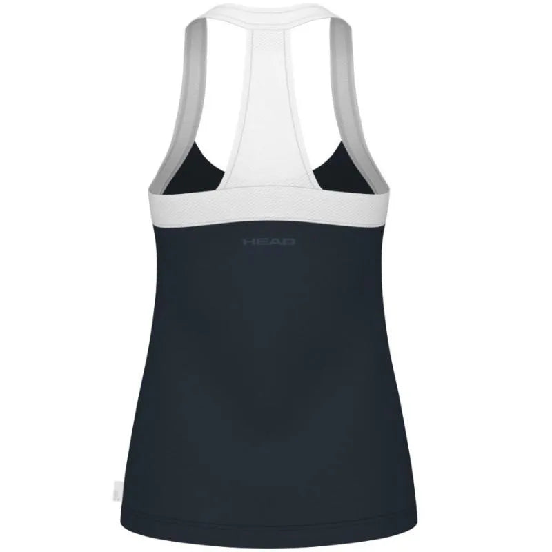 Head T-shirt Play Tech Marine Blanc Femme - vue 2