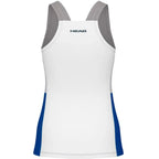 Head T-shirt Play Tech Bleu Royal Blanc Femme - vue 2