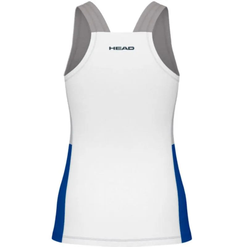 Head T-shirt Play Tech Bleu Royal Blanc Femme - vue 2