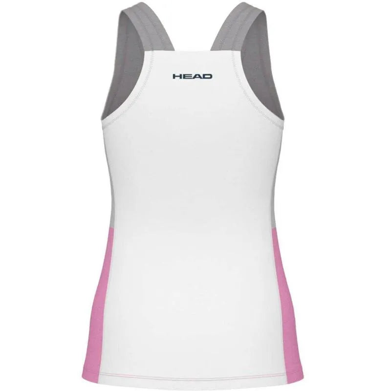 Head T-shirt Play Tech Rose Blanc Femme - vue 2