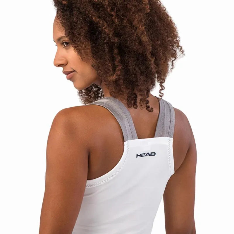 Head T-shirt Play Tech Rose Blanc Femme - vue 3