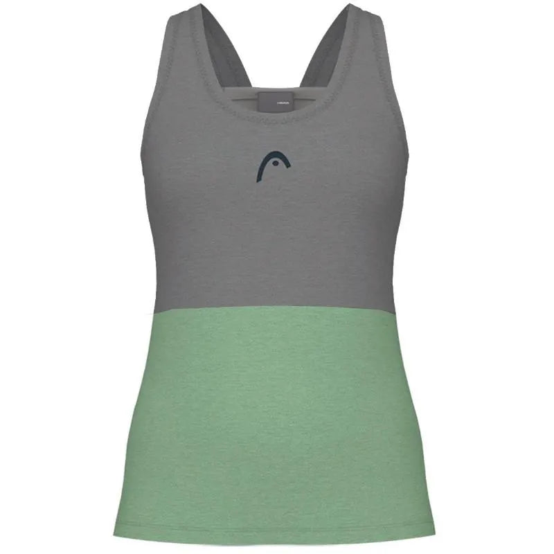 Head T-shirt Play Tech Vert Blanc Femme