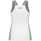 Head T-shirt Play Tech Vert Blanc Femme - vue 2