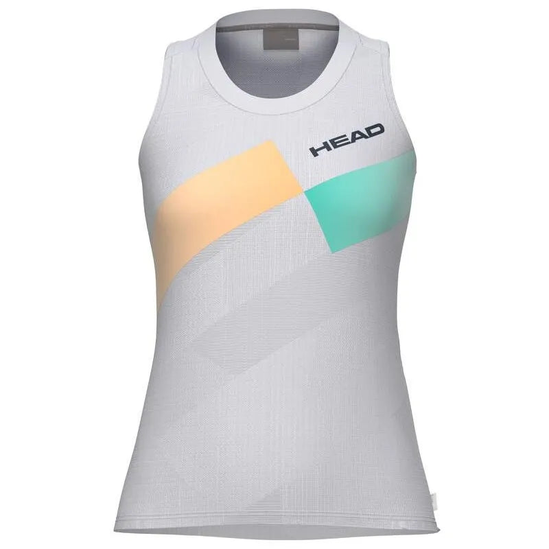 Head T-shirt Pro Blanc Orange Femme