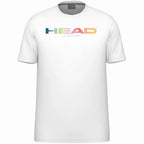 Head T-shirt Rainbow Blanc