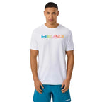 Head T-shirt Rainbow Blanc - vue 3