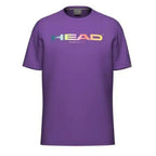 Head T-shirt Rainbow Pourpre
