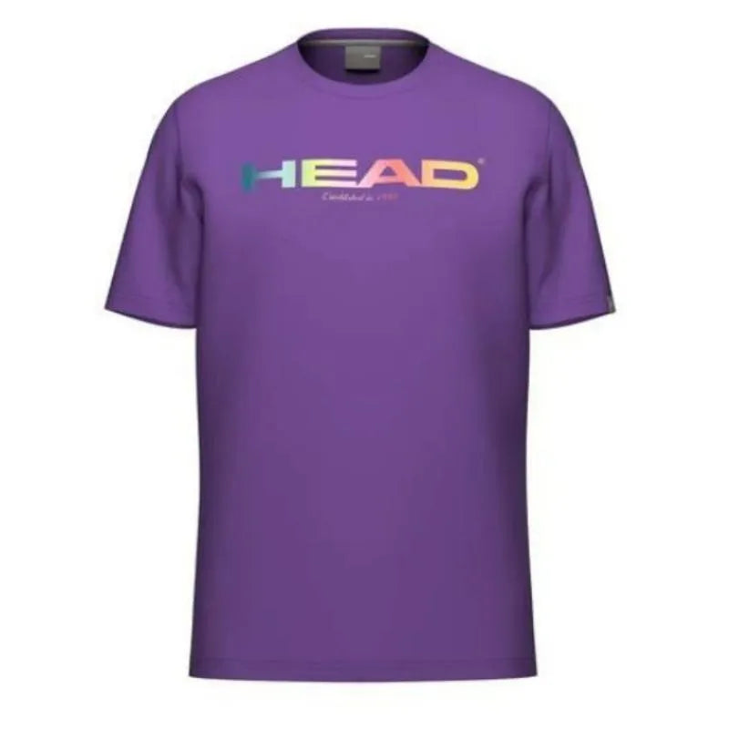 Head T-shirt Rainbow Pourpre