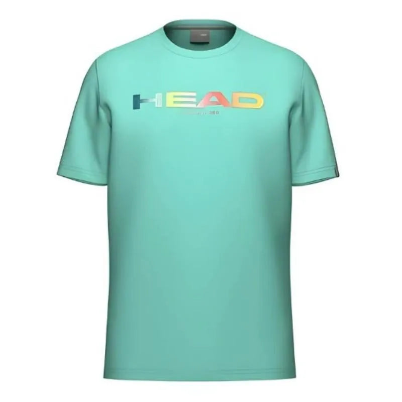 Head T-shirt Rainbow Turquoise