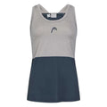 Head T-shirt Tech Top Gris Marino Femme