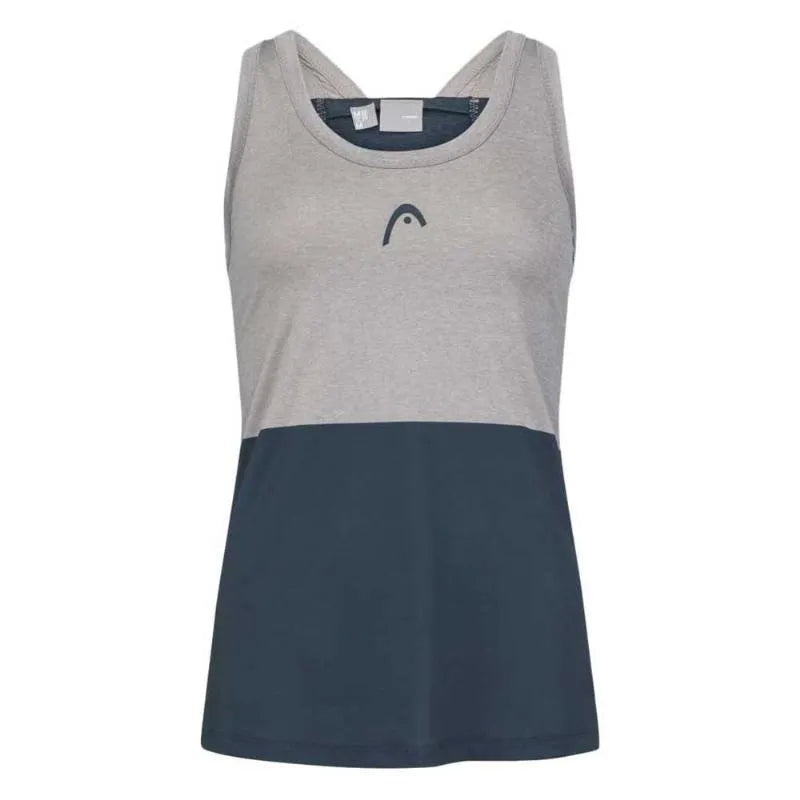 Head T-shirt Tech Top Gris Marino Femme