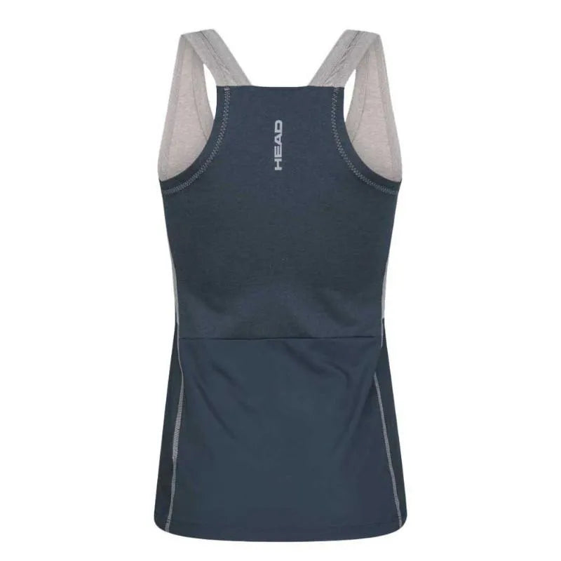 Head T-shirt Tech Top Gris Marino Femme - vue 2