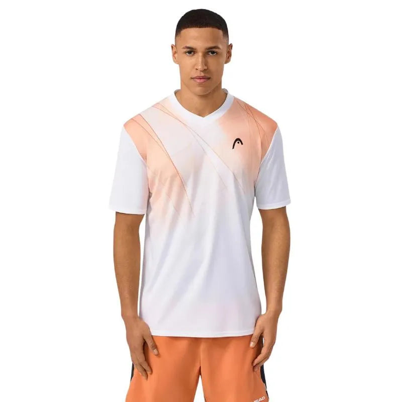 Head T-shirt Topspin Orange Print - vue 3