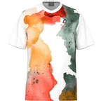 Head T-shirt Tospin Orange Print
