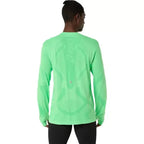Asics T-shirt Manga Larga Road Seamless Top Vert - vue 2
