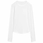 Wilson T-shirt Manga Larga All Day Blanc Femme