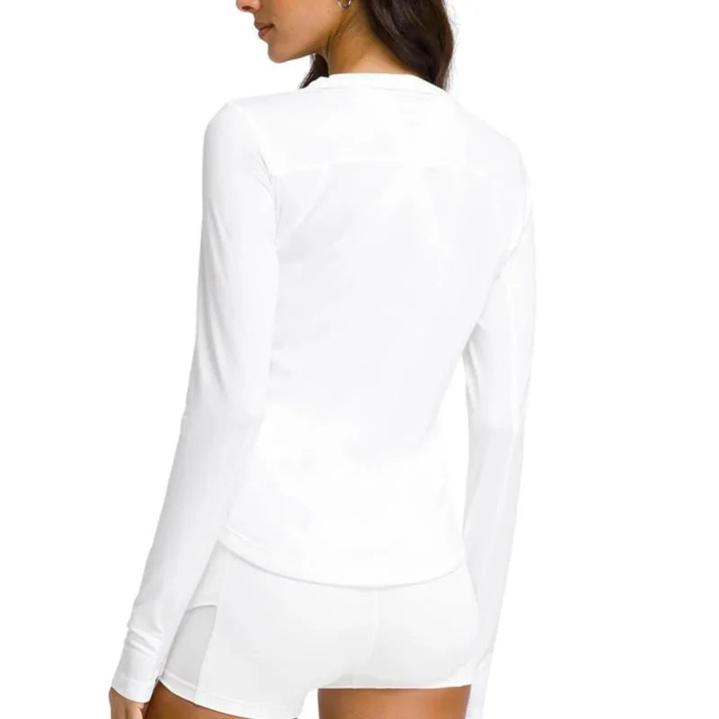 Wilson T-shirt Manga Larga All Day Blanc Femme - vue 2